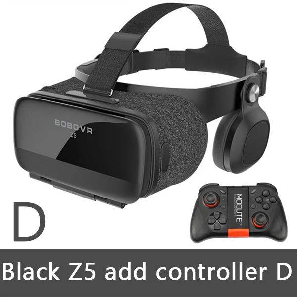 Bobovr Z5 3D очки виртуальной реальности VR Google картона Bobo VR гарнитура для шлем виртуальной реальности 4.7-6.2 дюймов Смартфон приставка игровая - Цвет: Z5 Bk Add 050