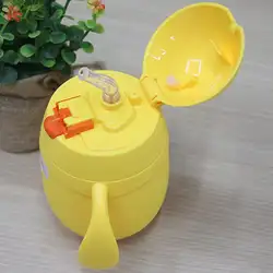 2018 Новые Детские воды чашки экологически безопасные Baby Cup для обучения напиток курица Форма Стекло чашка с трубочкой