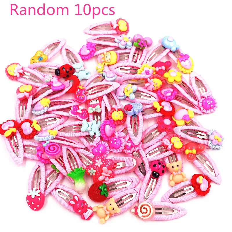 

Wholesale 100PCS Mix Colorful Flower Fruit Cartoon Hairpins Lovely Hair clips Kids Girls 4.5 cm Hair Clipper Band Accessories