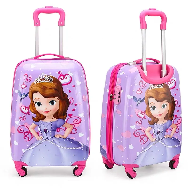 19 inch carry-on Suitcase with wheels kids Spinner luggage carton travel Rolling Luggage trolley bags children's suitcase lovely - Цвет: 19 inch