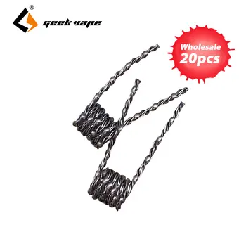 

GeekVape 6 In 1 Coil Pack 20pcs with 2pcsAlien & 4pcs Alpha Braid & 4pcs Fused Clapton & 2pcs Clapton Helix Coil for DIY Tank