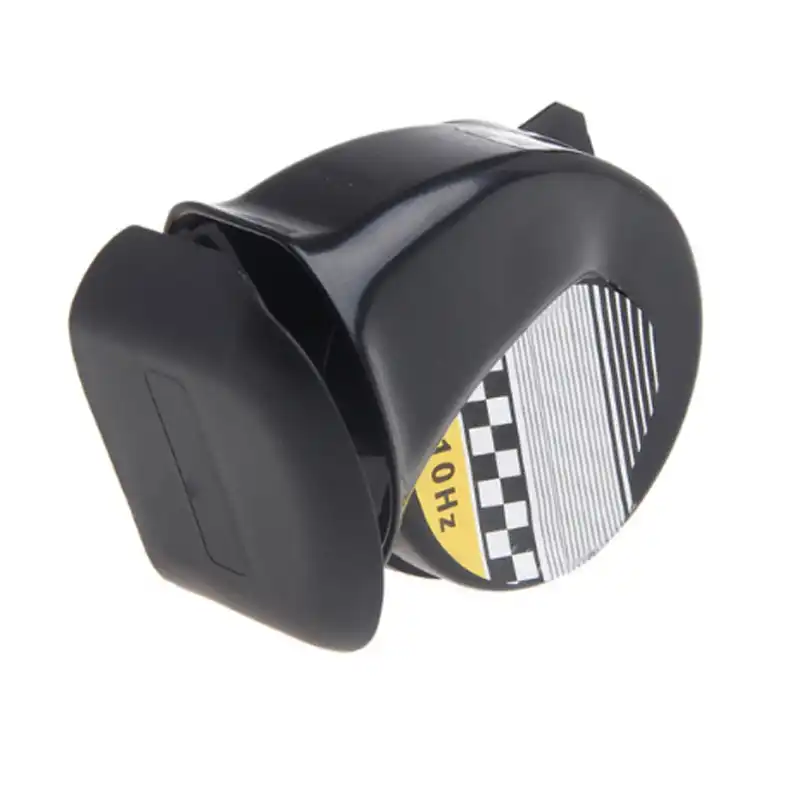 QINQI Tromba Daria a Forma di Lumaca Tromba Automatica Impermeabile 12V 130Db Tromba per Auto Forte Kit Clacson Elettrico Bicolore Universale per Tutti I Veicoli 12V Nero