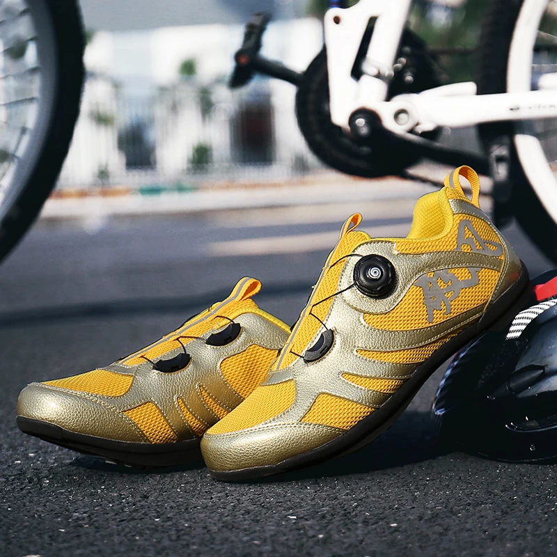 

Breathable Mesh Men Women Road Bike Shoes for Cycling Shoes Ultralight Non-Lock Non-slip Mountain Bicycle Racing Sneaker