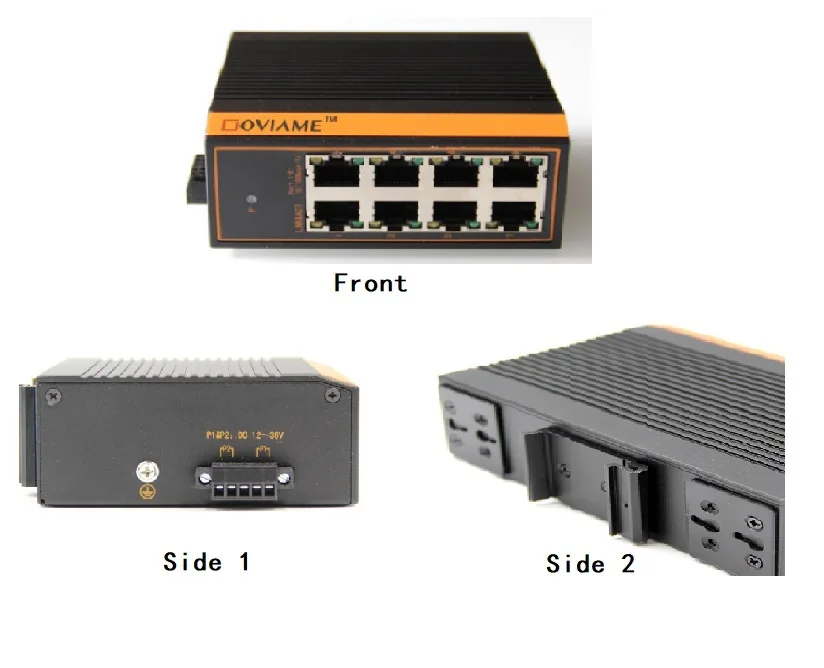 8 порты Ethernet коммутатор Промышленный Коммутатор Ethernet RJ45 разъем, коммутатор для интернет-сети, 10/100 Мбит/с неуправляемый сетевой коммутатор