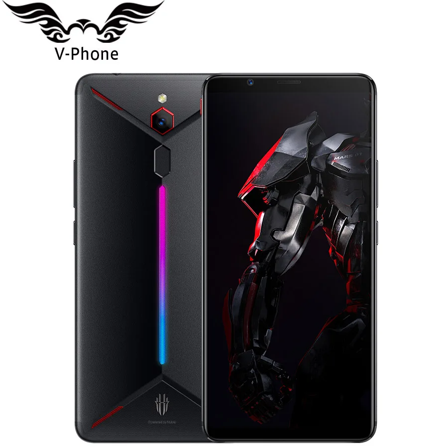 Zte Nubia Red Magic Mars игровой телефон 6,0 "6 ГБ/8 ГБ оперативная память 64 Гб/128 ГБ Встроенная Snapdragon 845 Octa Core 16MP Android 9,0 мобильный