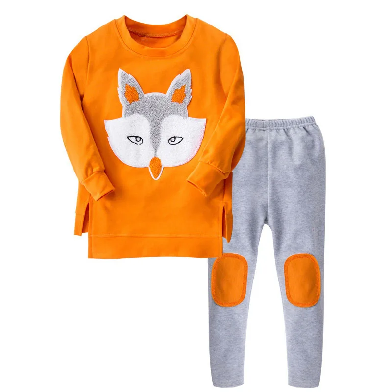 Girl fox head long sleeve suit (9)