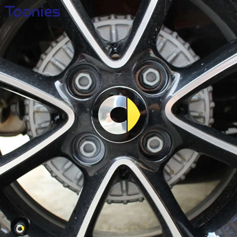 

4 pcs/set Wheel stickers For Mercedes Smart Fortwo Forfour 453 451 450 modified wheel cover car stickers Accessories 55mm