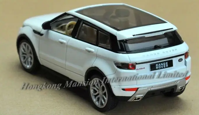 1:32 Масштаб литой металлический сплав роскошная модель автомобиля SUV для Range Rover Evoque Коллекционная модель автомобиля вытяжной звук и светильник