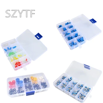 

3mm 5mm LED light 5 color / tact switch button / 3296W adjustable potentiometer / RM065 adjustable resistance