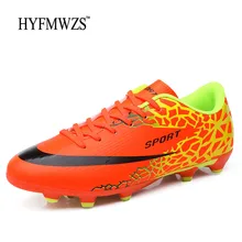 HYFMWZS Krasovki Дышащие футбольные шиповки Chaussure футбол Superfly FG Обувь для мальчиков мужские Нескользящие детские бутсы