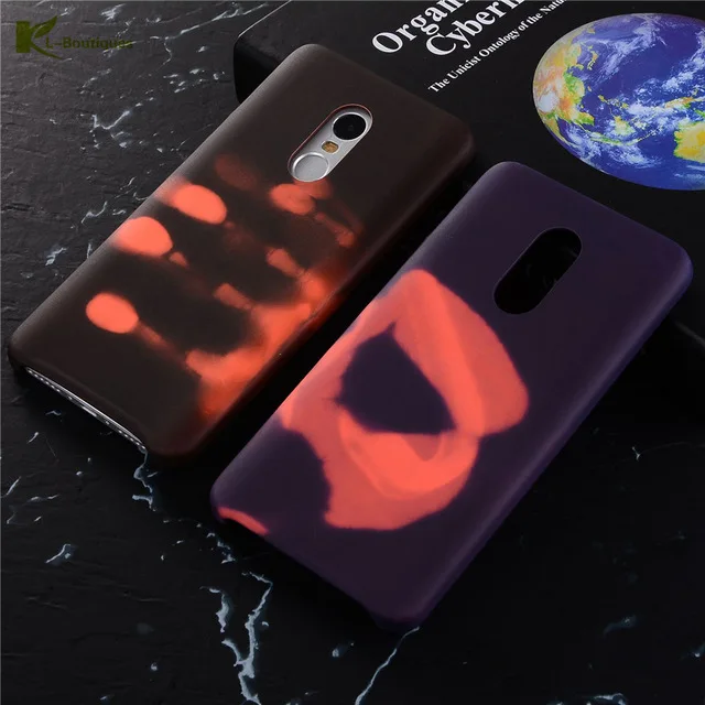 Матовый ПК термосенсор чехол для Xiaomi Redmi Note 4 термоиндукционный fundas 3S 3 Pro/3 Prime