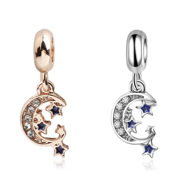 5PCS-HTevak-Rose-Gold-Silver-Crystal-Moon-and-Enamel-Star-Goodnight-Charm-Beads-Fit-Bracelet-DIY.jpg_640x640