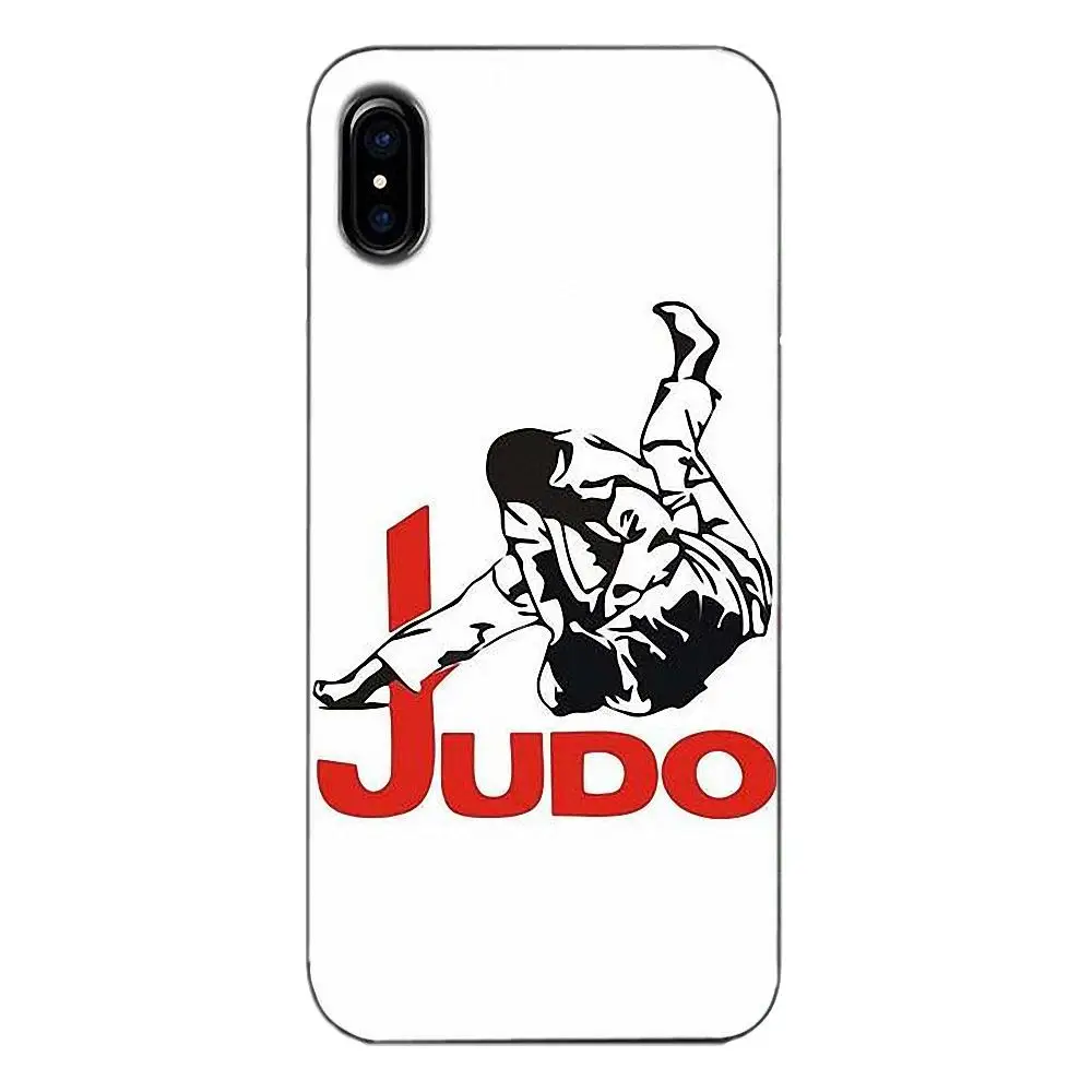 Мягкий чехол для телефона Apple iPhone 4 4S 5 5C 5S SE 6 6S 7 8 Plus X Fashion Judo Sport|Чехлы-накладки| |
