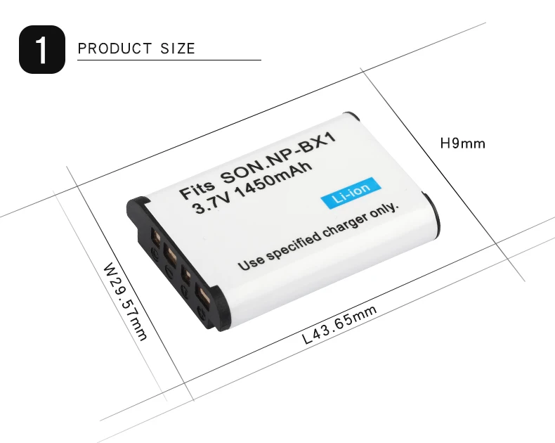 NP-BX1 Батарея 1450 мА/ч для SONY Камера DSC-RX100 RX1 HDR-AS15 AS10 HX300 WX300 NPBX1 NP BX1 BC-CSXB NP BX1Batterie