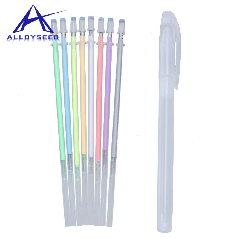 

8 Colors Water Chalk Pen Set DIY Photo Album Scrapbook Accessory for Black Card Drawing Watercolor Art Marker Pen Stationery