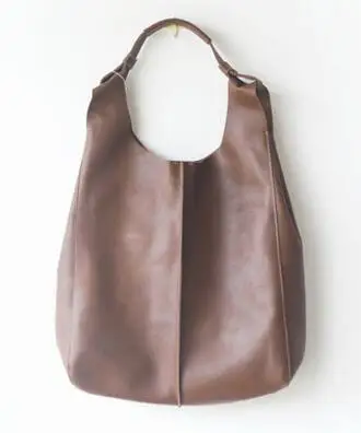 Женская Ковбойская сумка AETOO из натуральной кожи в японском стиле, Большая вместительная сумка-плащ, сумка на плечо - Цвет: 2
