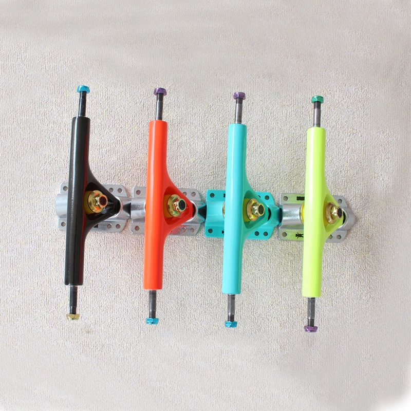 

2pcs 180mm Longboard Truck Die Casting Black Blue Red Yellow Coating Colorful Skateboard Truck Electrical Truck