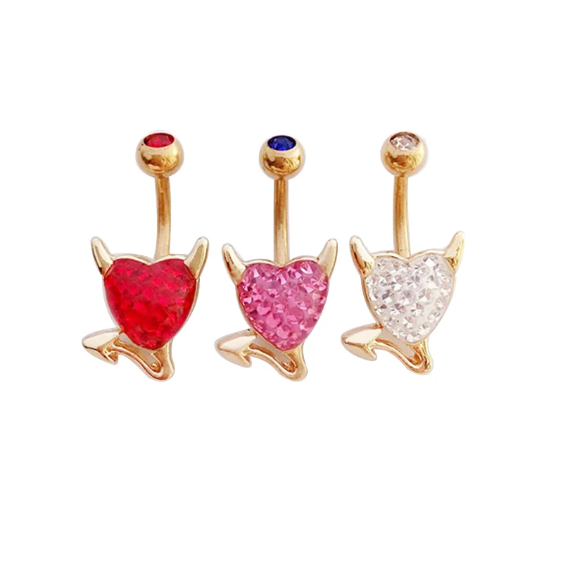 

2017 AAA Zircon Hedix Piercing Tragus Belly Button Rings 14G Body Piercing Navel Bijoux Piercing Nombril Sexy Jewellery Women