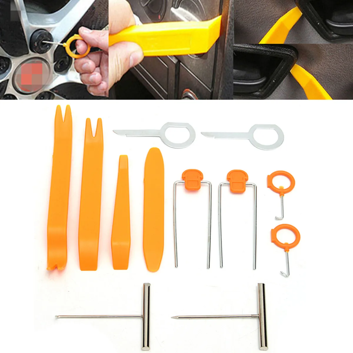 New 12pcs/set Car Panel Removal Tools Automobile Radio Panel Door Clip