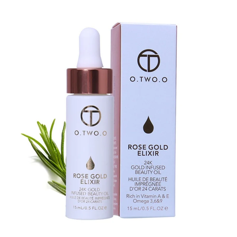 Harga O. dua. O 24 K Rose Gold Elixir Kulit Membuat Minyak untuk Wajah Minyak Esensial Sebelum Primer Anti Aging Foundation pelembab Wajah Minyak