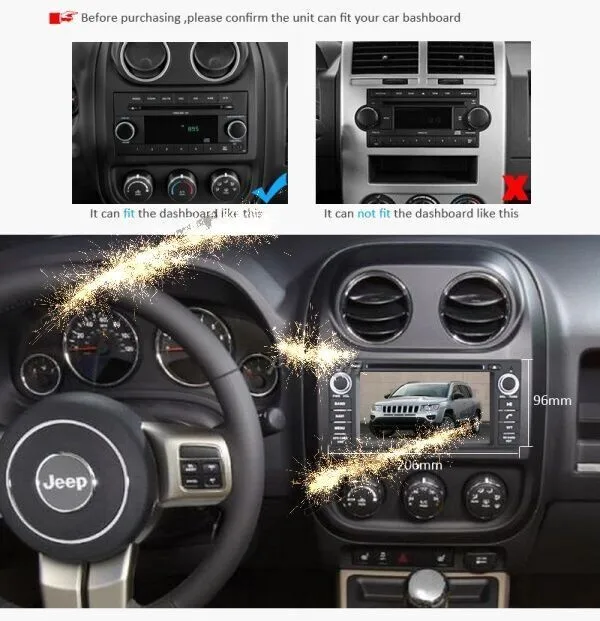Perfect Car DVD GPS Navigation for Jeep Compass Grand Cherokee Liberty Patriot Wrangler Mitsubishi Raider 2005 2006 2007 2008 to 2015 4