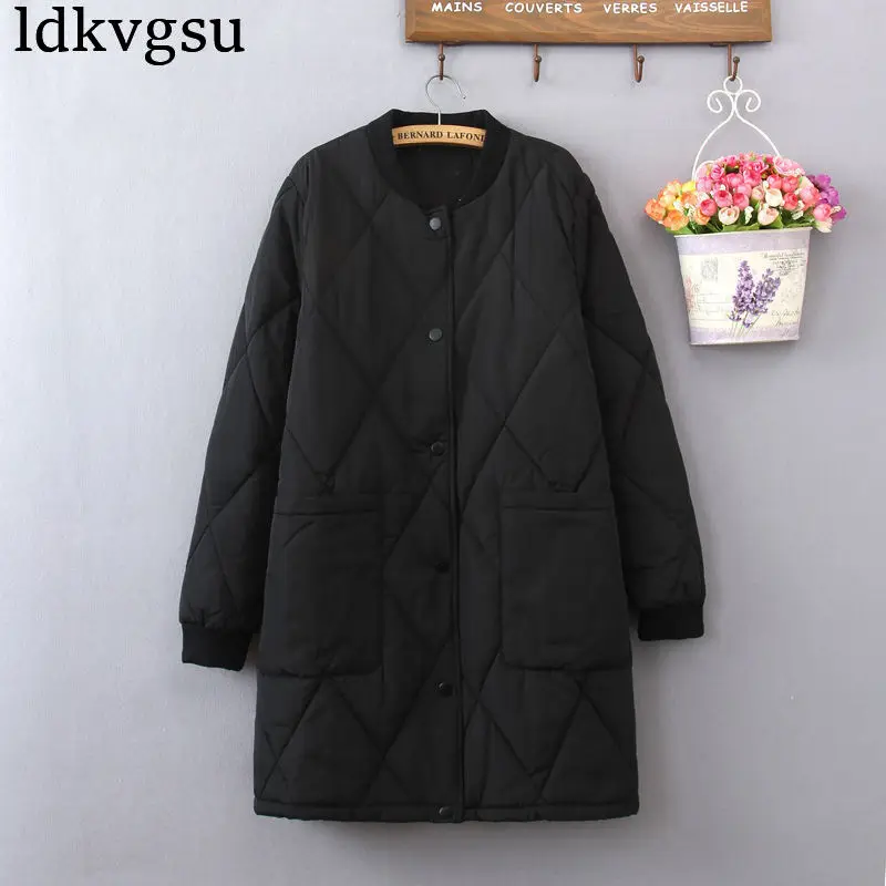 Black Manteau cou Casual Femmes Outwear 2018 Poche Parkas Bouton Manteaux O A1552 Noir D'hiver Vestes Chaud À Hiver Manches Longues 7Hqqvgp