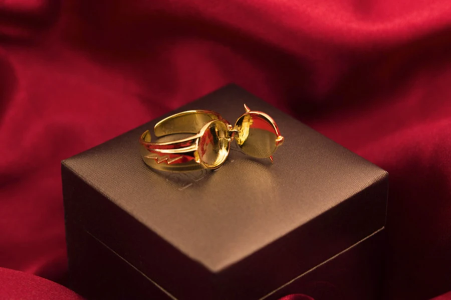 925 Silver The Flash Rings Gold Color Justice League DC Comics Superman Jewelry Men Women Ring Vale