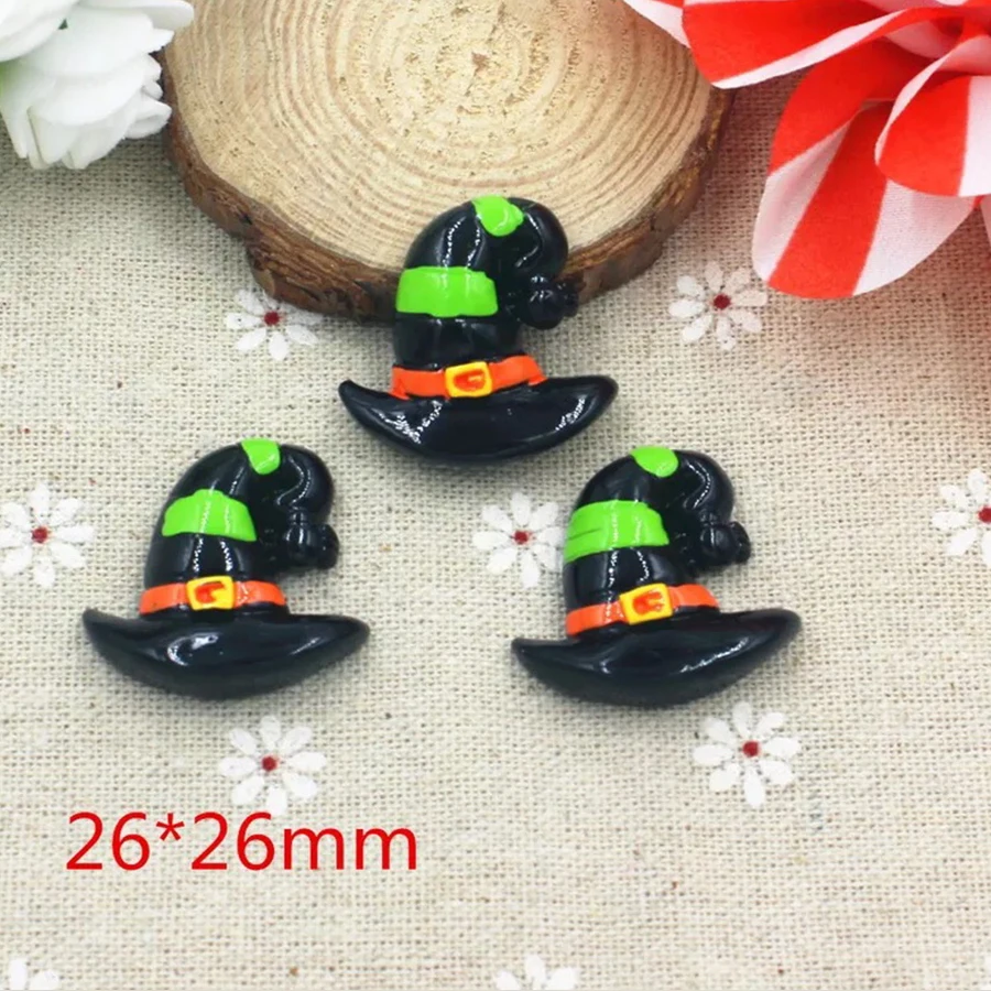 

30pcs/lot Halloween flat back planar resin DIY resin cabochons accessories for diy crafts decorations charm