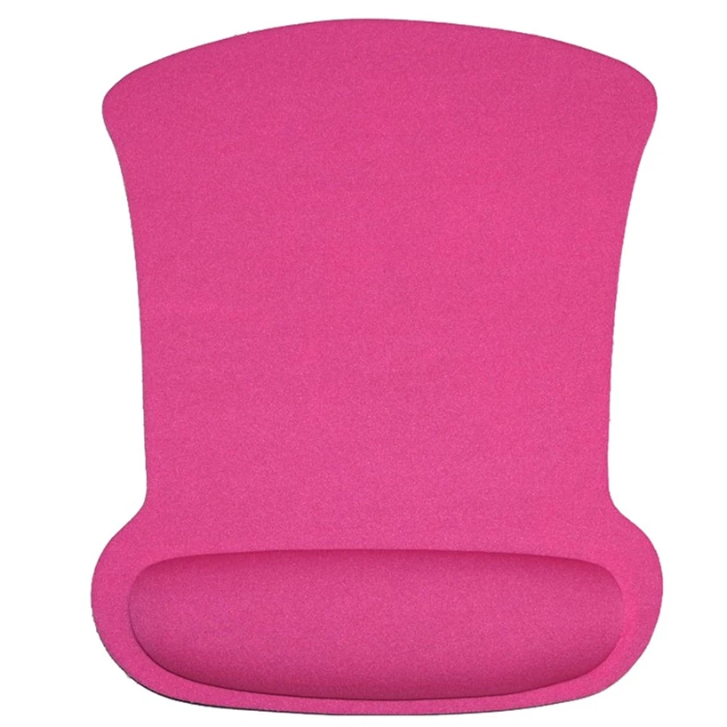 Гелевый коврик для запястья, поддержка игровой мыши, коврик для мыши, коврик для компьютера, ПК, ноутбука, Противоскользящий коврик для мыши 20,5*25 см J03T - Цвет: Розовый