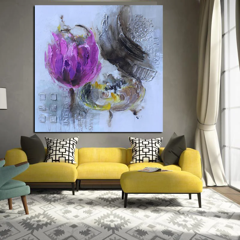 Print Abstract Chrysanthemum Watercolor Oil Painting on Canvas Art Poster Modern Wall Picture For Living Room Sofa Cuadros Decor
