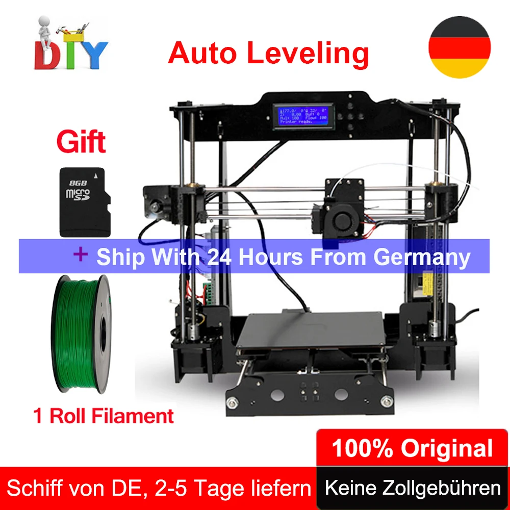Original Tronxy 3D Printer Auto Level DIY full kits Direct Extruder MK3 heatbed 3D Printing 220*220*240mm High-precision Printer Original Tronxy 3D Printer Auto Level DIY full kits Direct Extruder MK3 heatbed 3D Printing 220*220*240mm High-precision Printer