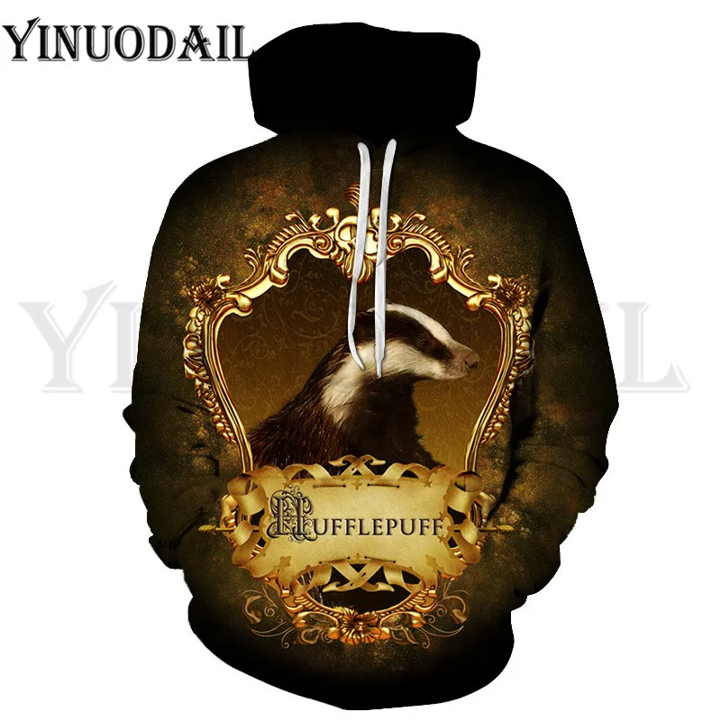

2019 Fans Wear Potter Cosplay Hoodies Mens Hoodies Black Hoodie 3D Printing Men Hooded Casual Hooded