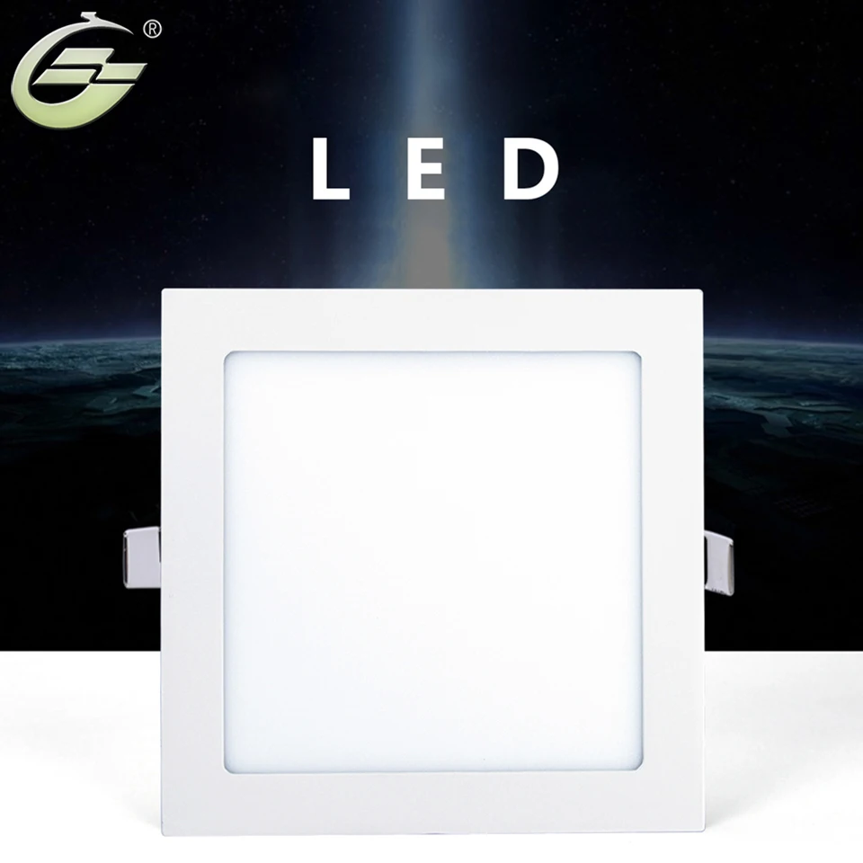 

18W Modern White LED Panel Lights LED Driver Ultrathin Panel Lamp Round Square Shape 50/60HZ 3000-3500K 6000-6500K LED Lighting