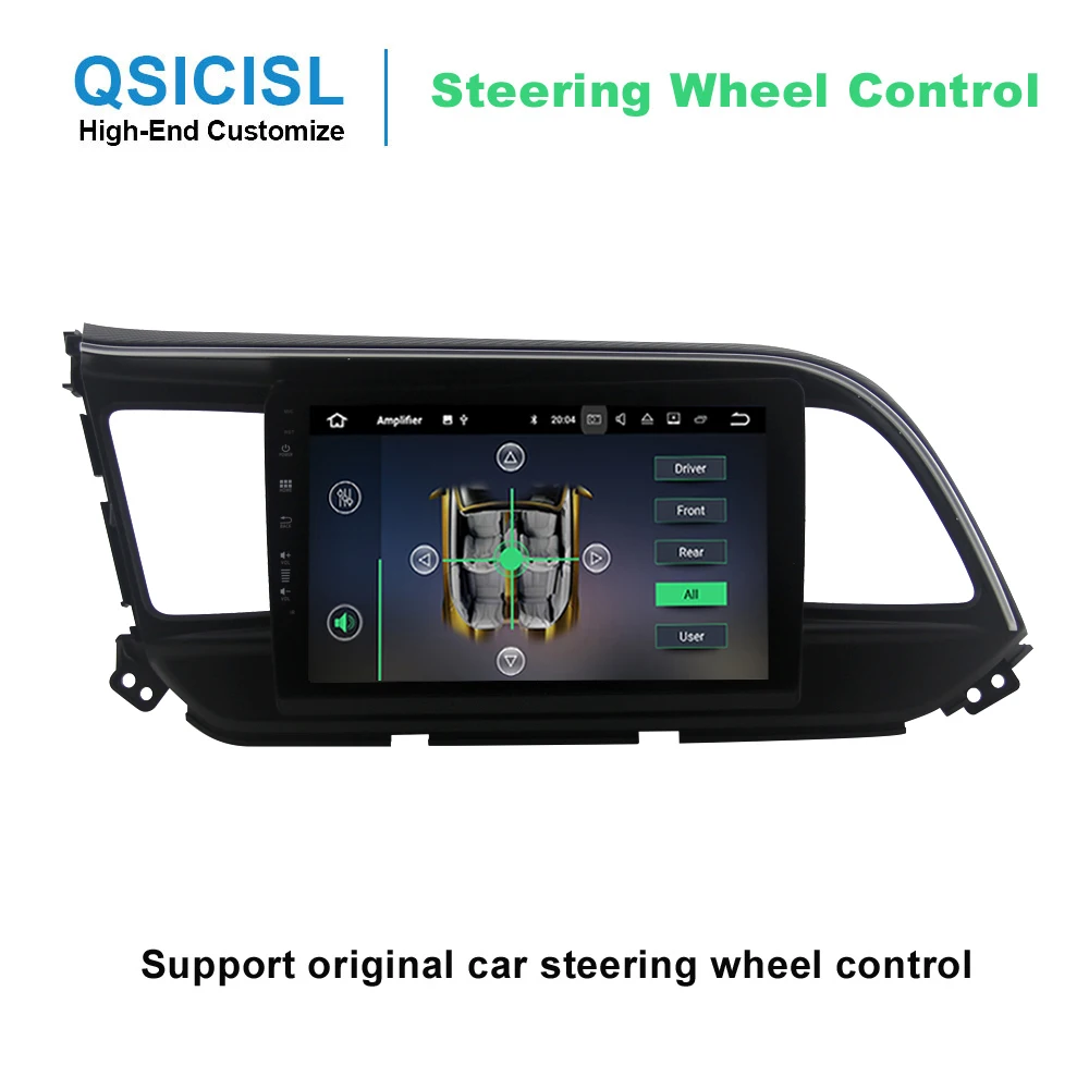 Perfect New Android 8.1 IPS 9"  car dvd multimedia player for Hyundai Elantra 2019 headunit 1 din quad core car radio multimedia  stereo 3