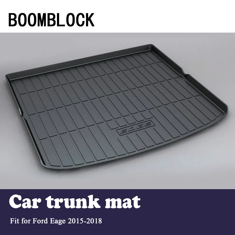 

Auto Car Cargo Liner rear trunk mat For Ford Edge 2018 2017-2015 Luggage Tray Carpet Mud Anti Kick Cover Floor Mat Accessories