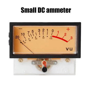 

High-Precision VU Ammeter DB Meter Power Discharge Mechanical Flat Meter with Backlight Gauge CLH@8