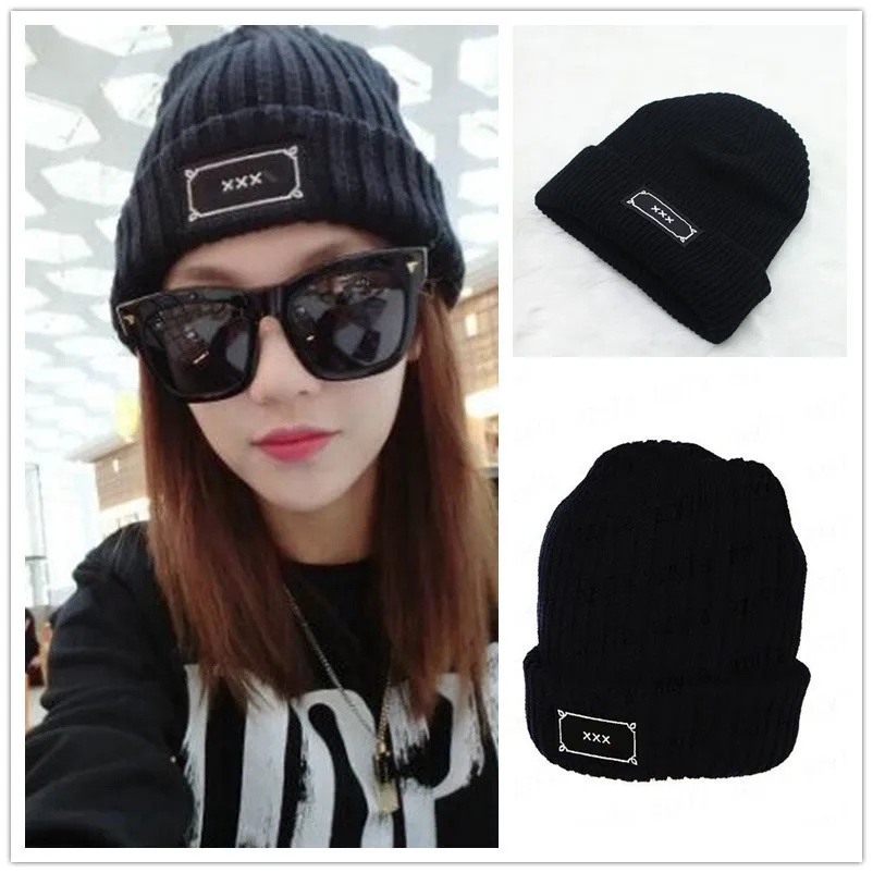 

Autumn beanie winter hats for women gorros mujer invierno XXX Letters czapka zimowa ponytail beanie bonnet femme winter cap