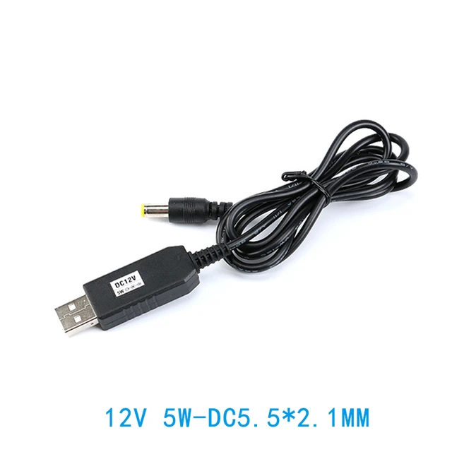 8W DC 5V ZU 12V USB zu DC 5.5*2,1mm Kabel DC-DC Boost Conerter