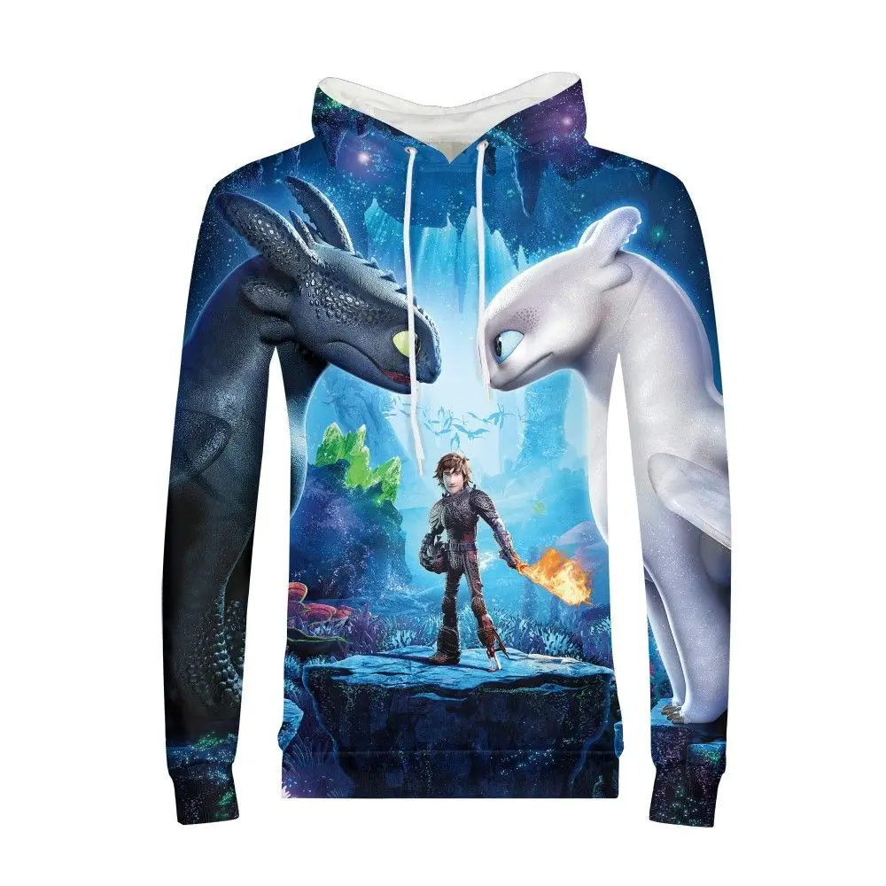 How To Train Your Dragon Hoodie Sweatshirt Men Long Sleeve Clothes Youth Male Fashion Hoodies Coat Tops Hip Hop Pullovers Mens