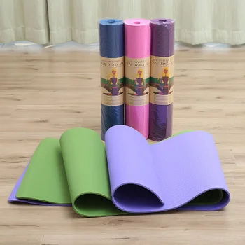 

5 color TPE Non-slip Yoga Mats For Fitness Tasteless Brand Pilates Mat 8Color Gym Exercise Sport Mats Pads