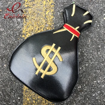 

Personality new design interesting embroidery purse shape ladies shoulder bag chain handbag flap crossbody messenger bag pouch