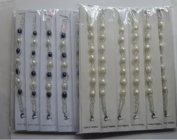 

100% Genuine REAL Charm Fresh Water Pearl Bracelet Bangle Beautiful Cheap Fashion Foreign American Jewelry Popular Item Product
