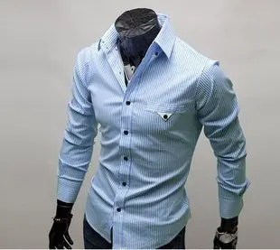 Free shipping High quality cotton color matching of men casual shirt ...