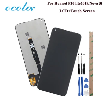 

ocolor For Huawei P20 lite 2019 LCD Display And Touch Screen Assembly +Tools And Adhesive tested For Huawei Nova 5i LCD No Frame