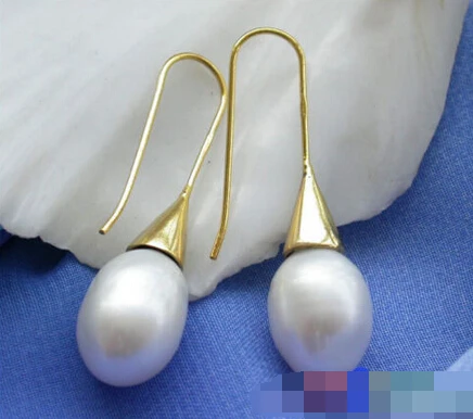 

hot sell new - free shipping 00037 white drip FRESHWATER PEARL DANGLE EARRING