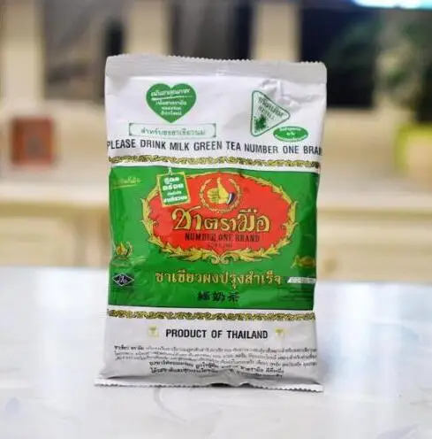 

100% Classic Thailand imported hand labeled green tea bag 200g*2 milk tea top taste good quality