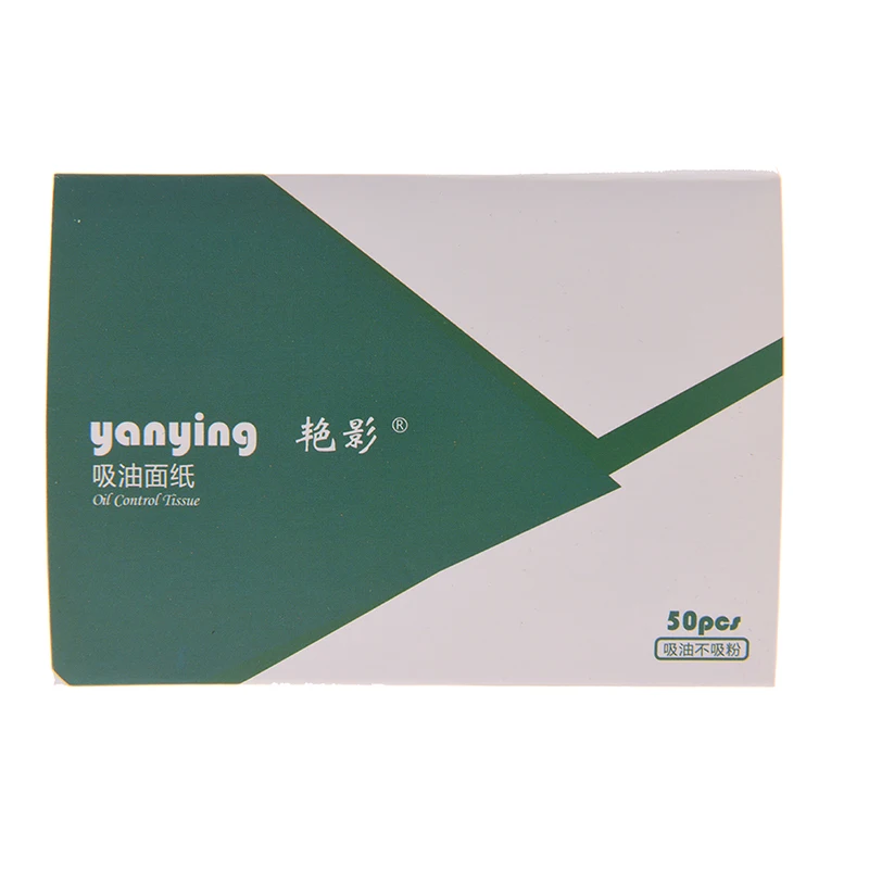 50 листов/пачка тканевой бумаги s зеленый чай запах для снятия макияжа масло поглощающая бумага для лица впитывающий для лица очищающий