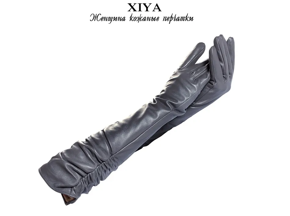 Winter women Genuine leather gloves