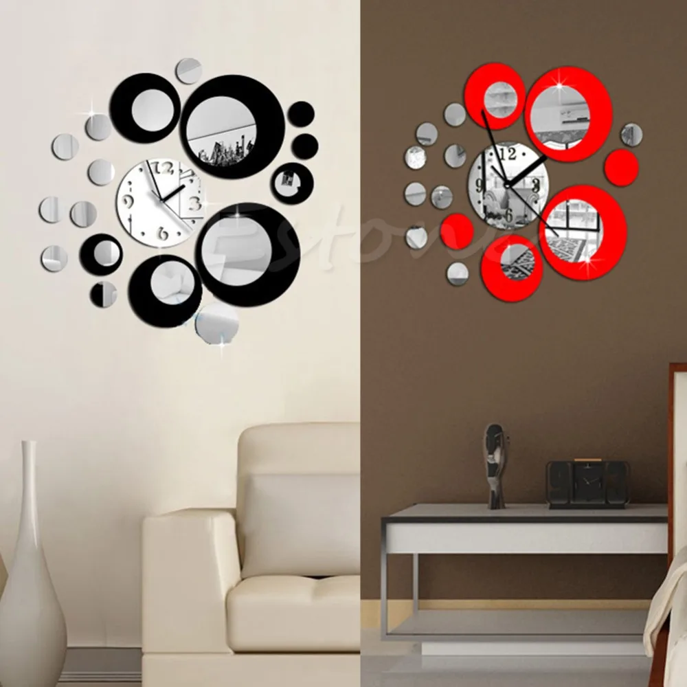 Compare Prices On Circle Wall Mirror Online Shoppingbuy Low - New Modern Circles Acrylic Mirror Style Wall Clock Removable Decal Artsticker Decor For Tv Setting compare prices on circle wall mirror online shoppingbuy low - new modern circles acrylic mirror style wall clock removable decal artsticker decor for tv setting