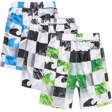 Новые мужские шорты для серфинга пляжные шорты для плавания для мужчин короткие de bain homme быстросохнущие клетчатые спортивные шорты мужские